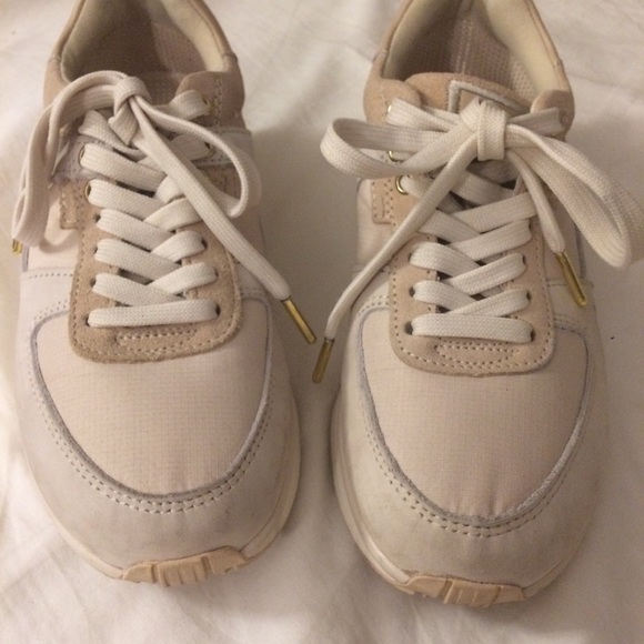 GaitLine Natur Silver Cream/Tan Suede Sneakers 7.5 - Picture 6 of 8